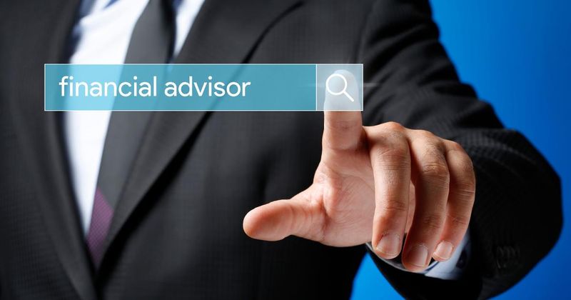 Financial advisor consulting with clients